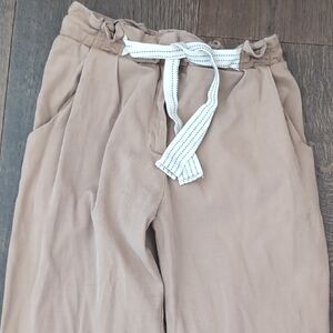 Men's Tan Pants with Belt